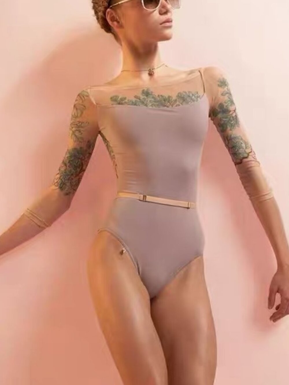 JAC FIG TREE Leotard Size S Purple